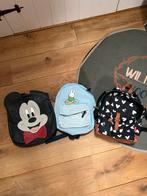 3 Rugzakken: Mickey Mouse, Nijntje, Hartjes, Ophalen, Zo goed als nieuw