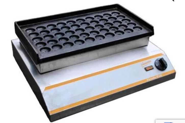 Neumarker pico poff 50 dops Gietijzeren plaat werkt super!, Witgoed en Apparatuur, Contactgrills, Gebruikt, Ophalen