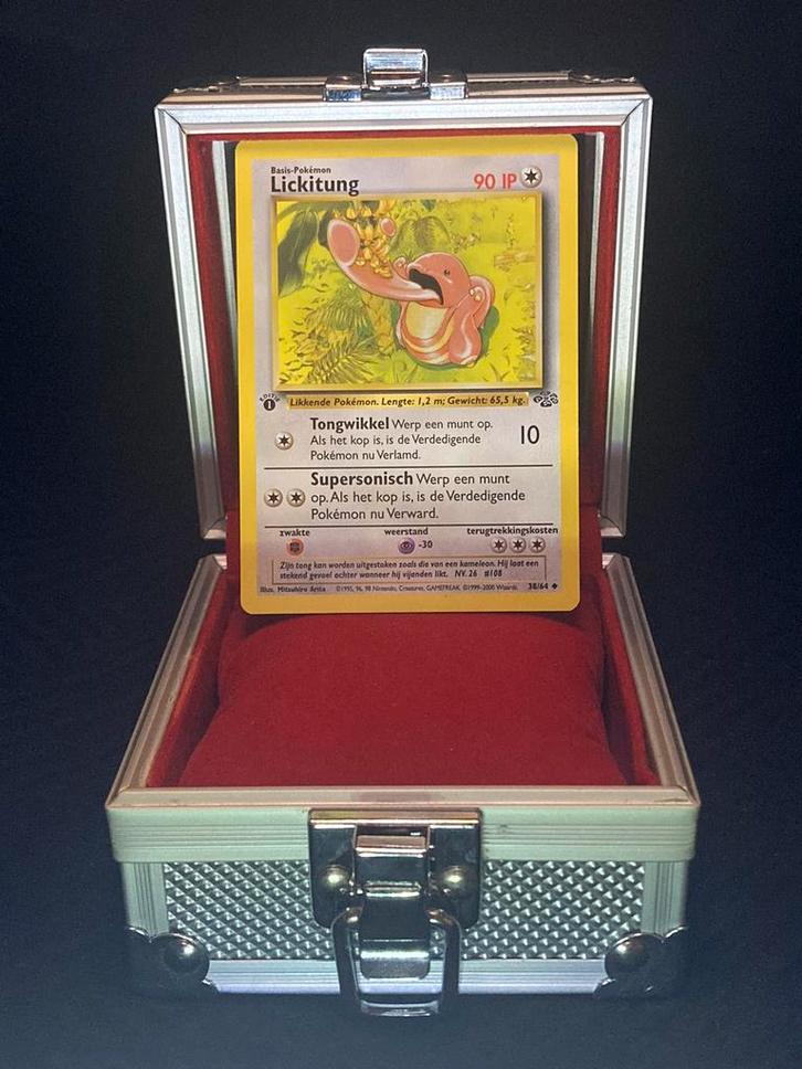 Lickitung 1st edition - Jungle, Hobby en Vrije tijd, Verzamelkaartspellen | Pokémon, Zo goed als nieuw, Ophalen of Verzenden