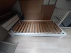 1 persoons bed (wit), Ophalen, 90 cm, Eenpersoons, Wit