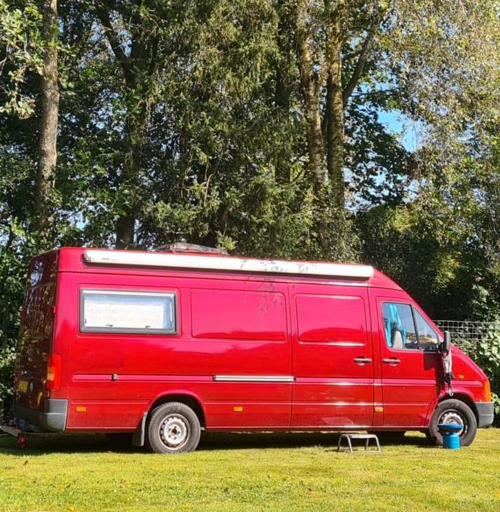 Camperbus Volkswagen LT35 TDI lang/hoog Metalliclak 158000km, Caravans en Kamperen, Campers, Particulier, tot en met 3, Buscamper of Camperbus