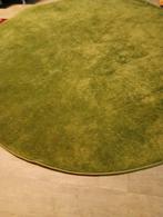Groen vloerkleed rond, Huis en Inrichting, Stoffering | Tapijten en Kleden, Ophalen, Rond, Zo goed als nieuw, 200 cm of meer