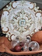 Brocante 2 Sierornamenten ROZET, Ophalen of Verzenden