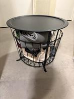 Opbergmand met deksel, Huis en Inrichting, Tafels | Salontafels, Ophalen, 50 tot 100 cm, Rond, Zo goed als nieuw