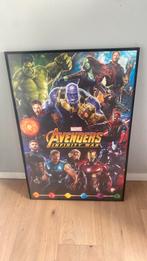 Marvel avengers infinity war poster, Verzamelen, Met lijst, Zo goed als nieuw, Rechthoekig Staand, Film en Tv