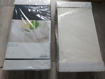 Ikea la Duraline 1x zwart (nieuw) 1x wit (open geweest) gebr