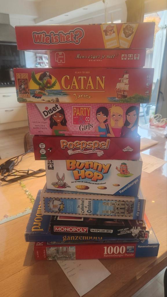 Bordspellen Pakket - Diverse Spellen!, Hobby en Vrije tijd, Gezelschapsspellen | Bordspellen, Gebruikt, Een of twee spelers, Drie of vier spelers