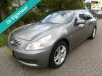 Infiniti G35 V6 280pk Automaat Leder Schuifdak Clima Keyless, Auto's, Infiniti, Gebruikt, Zwart, Traction-control, Bedrijf