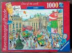 Ravensburger puzzel Fleroux Londen 1000 compleet, Ophalen of Verzenden, 500 t/m 1500 stukjes, Gebruikt, Legpuzzel