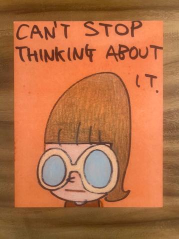 Acrylprint Yoshitomo Nara/ ‘Can’t Stop Thinking About It beschikbaar voor biedingen