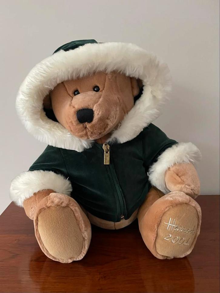 Harrods 2001 Knuffelbeer, Kinderen en Baby's, Speelgoed | Knuffels en Pluche, Zo goed als nieuw, Beer, Ophalen of Verzenden