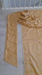 Gordijn Crème met decoratieve rand, Ophalen of Verzenden, Zo goed als nieuw, 200 cm of meer, 150 tot 200 cm
