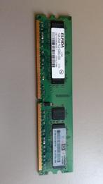 2 stuks Elpida 1GB 2Rx8 PC2-5300U-555, Ophalen, DDR2, Desktop, Gebruikt