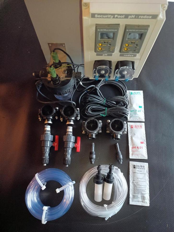 pH en chloor regeling, Tuin en Terras, Zwembad-toebehoren, Gebruikt, Reinigingsmiddel, Ophalen of Verzenden