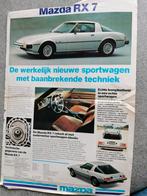 Vouwblad Mazda RX-7, 929 Estate en Legato, 1980 (?), Gelezen, Mazda, Ophalen of Verzenden