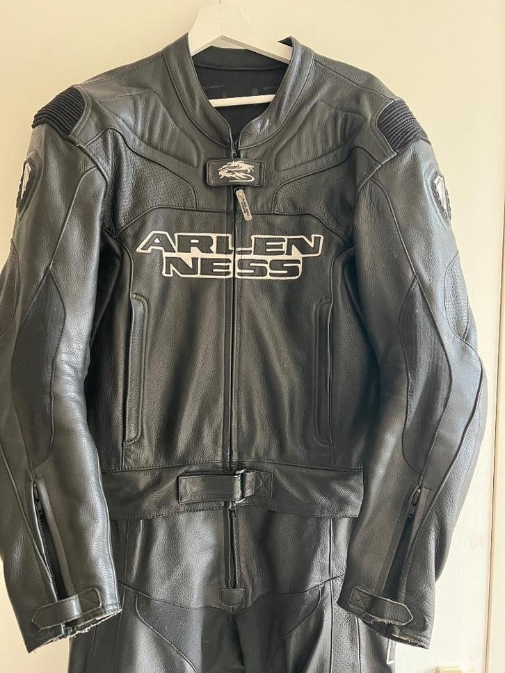 Arlen Ness combi, racepak in zwart, als nieuw, maat 54, full, Motoren, Kleding | Motorkleding, Combipak, Heren, Tweedehands, Ophalen of Verzenden