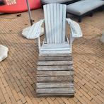Deckchair / clubfauteuil Bologna met voetenbankje, Tuin en Terras, Ophalen, Gebruikt