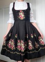 Traditionele vintage dirndl jurk met schortje en blouse, Overige typen, Zwart, Ophalen of Verzenden, Zo goed als nieuw