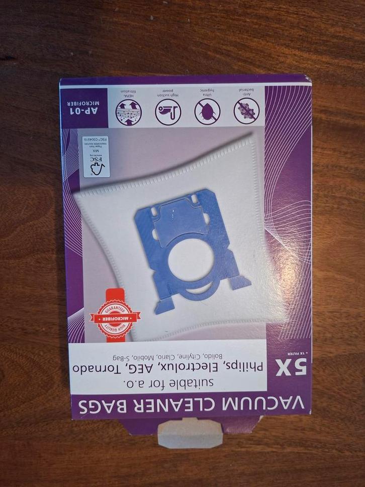 Stofzuigerzakken - Philips, Electrolux, AEG, Tornado, Witgoed en Apparatuur, Stofzuigers, Nieuw, Stofzuiger, Stofzak, Ophalen of Verzenden