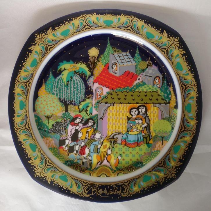 Rosenthal Björn Wiinblad - wandbord kerstlied 1983, Huis en Inrichting, Woonaccessoires | Wanddecoraties, Zo goed als nieuw, Ophalen of Verzenden