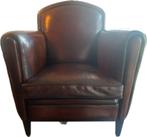 🇬🇧Art Deco schapenleren Fauteuil🇬🇧🐑🐑, Huis en Inrichting, Fauteuils, Ophalen, Gebruikt, Leer, 75 tot 100 cm