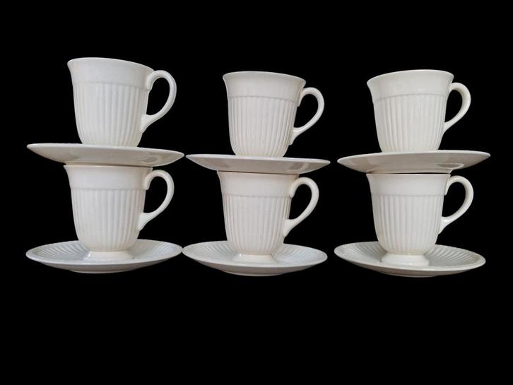 6 Wedgwood edme kop en schotels, Huis en Inrichting, Keuken | Servies, Zo goed als nieuw, Overige typen, Wedgwood, Aardewerk, Ophalen of Verzenden