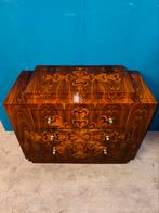 Uniek Art Deco ladekastje vintage notenhouten commode, Antiek en Kunst, Antiek | Meubels | Kasten, Ophalen