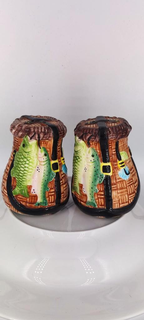 Vintage Keramische Vis Zout & Peper Strooiers - Nieuwstaat!, Huis en Inrichting, Keuken | Bestek, Nieuw, Overige materialen, Ophalen of Verzenden