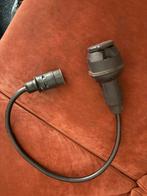 Verloopkabel van 7 polig stekker naar 13, Ophalen of Verzenden, Zo goed als nieuw