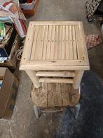 Klein krukje van bamboe gemaakt., Ophalen, Minder dan 55 cm, Vierkant, Overige materialen