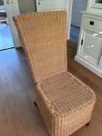 Rieten eetkamerstoelen, Huis en Inrichting, Stoelen, Ophalen, Gebruikt, Bruin, Riet of Rotan