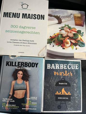 4 Boeken Menu Maison, Killerbody, Hoofdgerecht, Barbecue mas beschikbaar voor biedingen