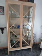 Vitrine kast, Huis en Inrichting, Kasten | Vitrinekasten, Ophalen, Met deur(en), Glas, 50 tot 100 cm