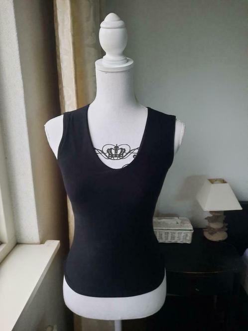 Xposed of London Zwarte Korte Mouwloze Top Maat 34 XS, Kleding | Dames, Tops, Zo goed als nieuw, Maat 34 (XS) of kleiner, Zwart