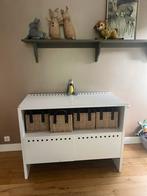 Stevige witte commode met mandjes – 1.20 m breed, Ophalen, Gebruikt