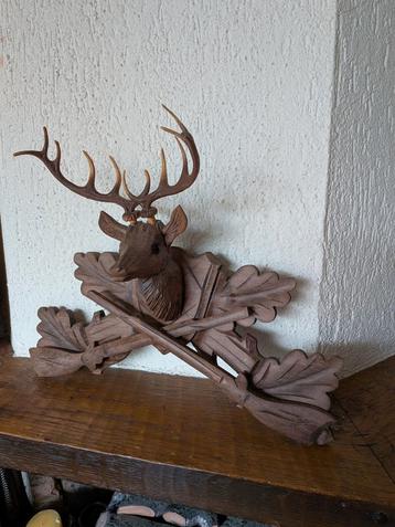 Hertekopje  handwerk voor aan de wand hout beschikbaar voor biedingen