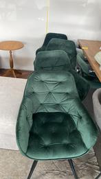 3 x stoel velvet fluweel groen nu 3 voor 199, Nieuw, Drie, Stof, Ophalen