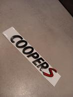 Mini Cooper s Logo Mat sticker chroom zwart, Auto diversen, Autostickers, Ophalen of Verzenden