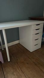 bureaublad Ikea met ladeblok Alex, Huis en Inrichting, Ophalen, Zo goed als nieuw, Bureau