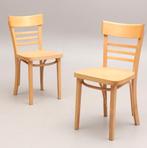 Houten stoelen, mooi en simpel. €22,50 per stuk, Huis en Inrichting, Stoelen, Ophalen of Verzenden, Zo goed als nieuw, Bruin, Hout