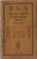 BSA M20 M21 M22 M23 M24 models 1939 handleiding (5281z), Ophalen of Verzenden, Overige merken