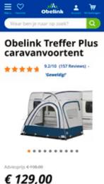 Voortent voor de caravan. Ideaal in voor- en naseizoen, Caravans en Kamperen, Zo goed als nieuw