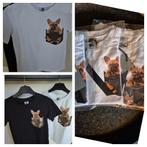 Trendy T-shirt met Franse Bulldog – Wit & Zwart, Kinderen en Baby's, Ophalen of Verzenden, Nieuw, Shirt of Longsleeve