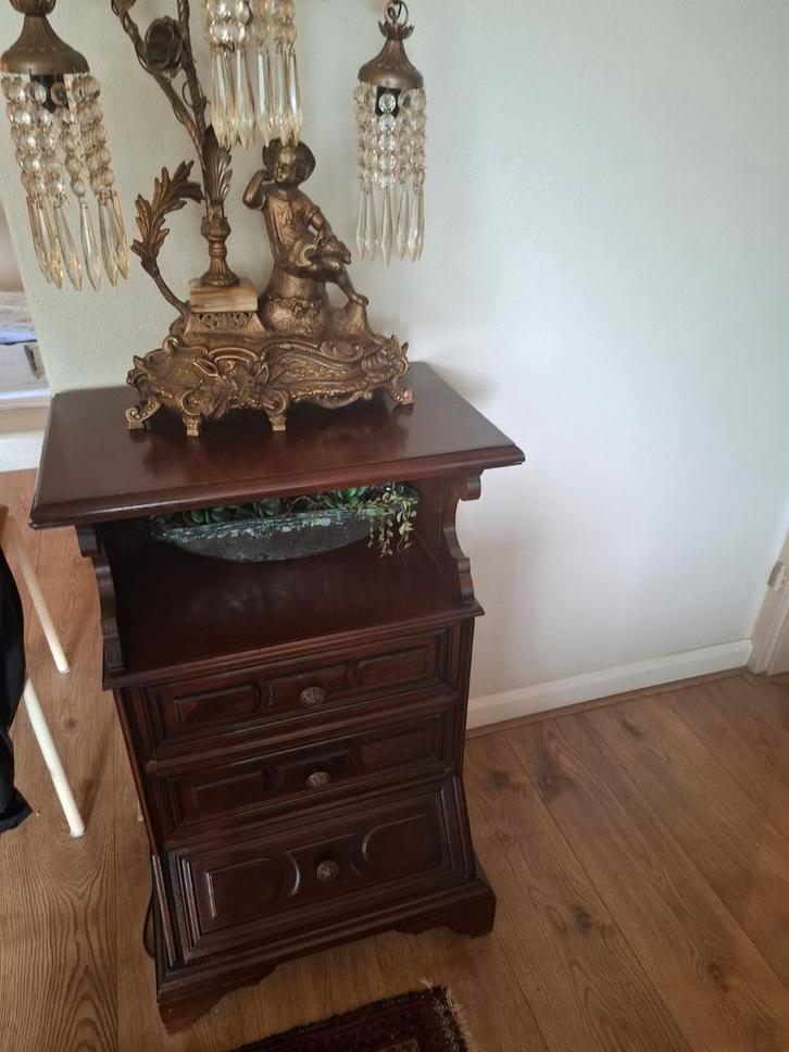 Antieke Bronzen Lampen met Kristallen Pegels, Antiek en Kunst, Antiek | Lampen, Ophalen