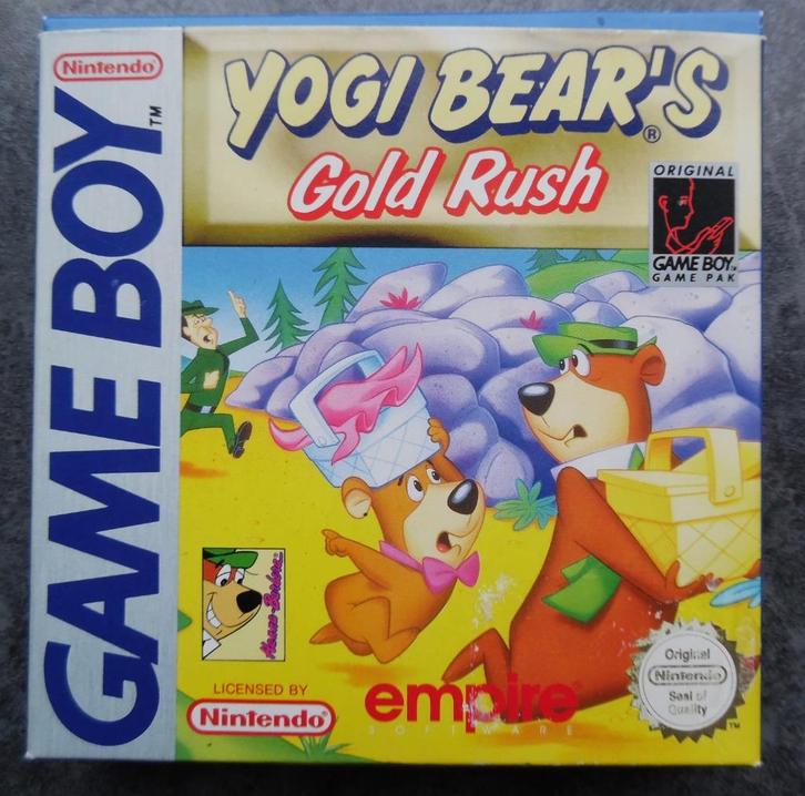 YOGI BEARS GOLD RUSH NINTENDO GAME BOY, Spelcomputers en Games, Games | Nintendo Game Boy, Zo goed als nieuw, Avontuur en Actie