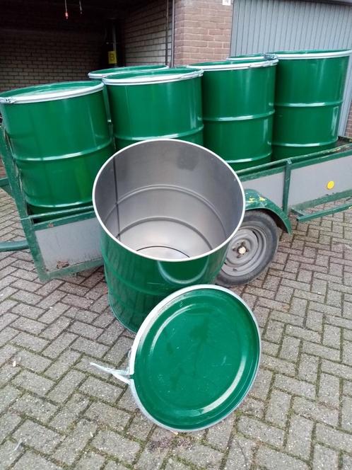 Vuurton. Olieton. 200liter vat. Olievat. Brandton., Tuin en Terras, Vuurkorven, Zo goed als nieuw, Ophalen of Verzenden