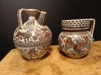 Handgemaakte Griekse vazen Babis Rhodos amphora / vaas, Antiek en Kunst, Ophalen of Verzenden