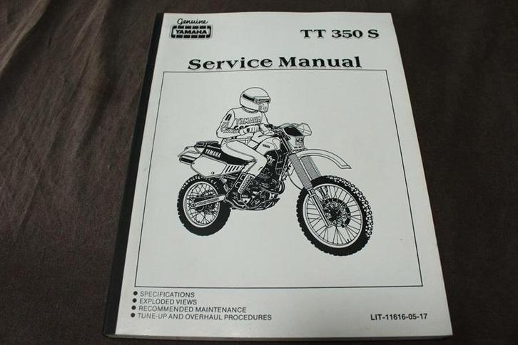 Yamaha TT350S 1985 / 1986 motorcycle service manual TT 350 S, Motoren, Handleidingen en Instructieboekjes, Yamaha, Ophalen of Verzenden
