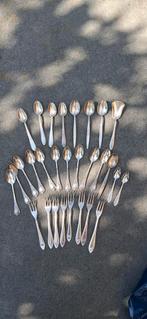 verzilverde suikerlepel, lepeltjes en gebaksvorkjes, Antiek en Kunst, Ophalen