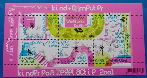 Kinderpostzegels 2001 - Kind en Computer NVPH 2013, Postzegels en Munten, Postzegels | Nederland, Postfris, Na 1940, Verzenden